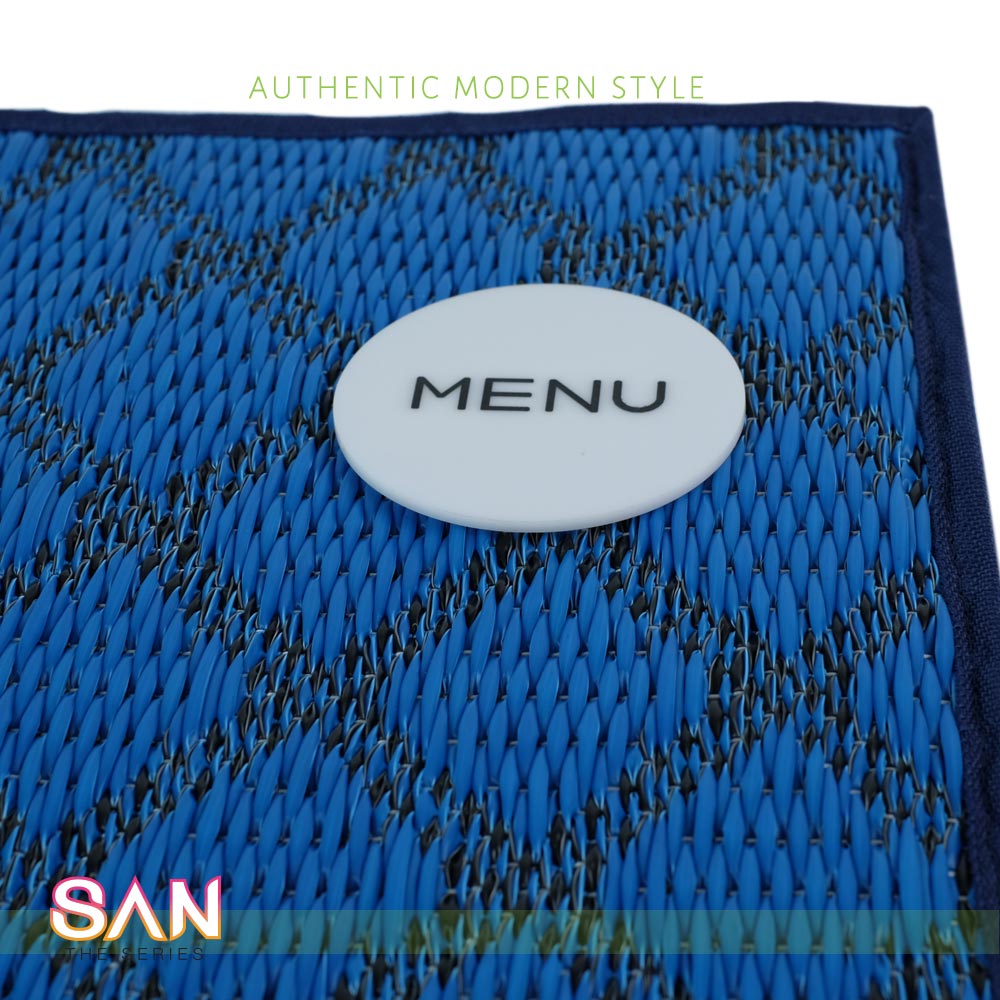 เล่มเมนู สีน้ำเงิน Blue Menu Folder