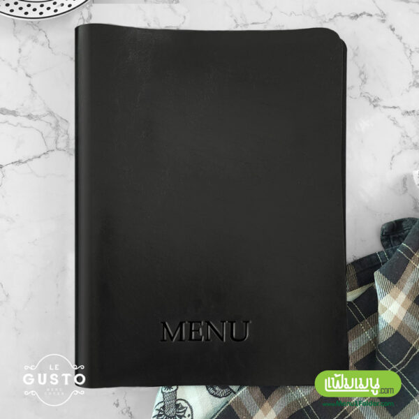 Leather menu cover