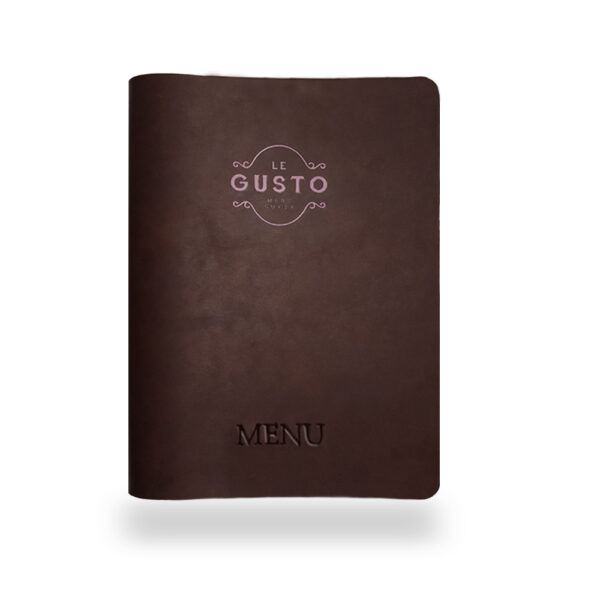 Faux Leather menu cover