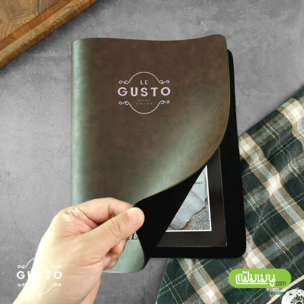 Soft Leather menu cover