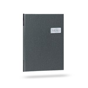 เมนูปกหนังสีเทา A4