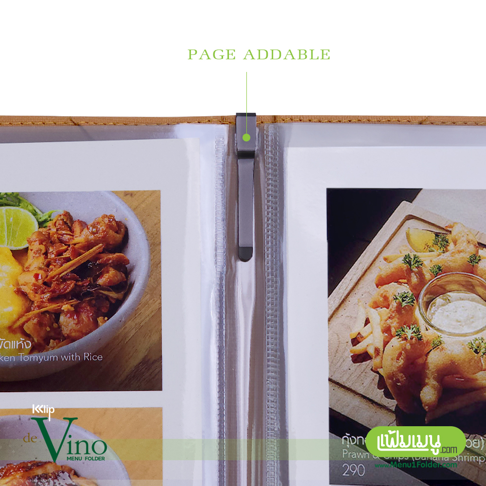 แฟ้มเมนู คลิปโลหะ Japan style