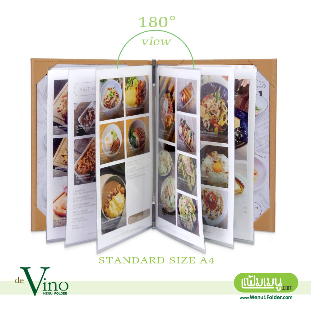 Klip-Vino_Vintage-Brown_10 | แฟ้มเมนู Menu1Folder