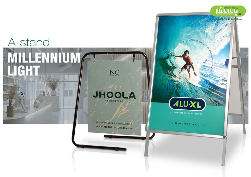 standee minimal style cafe