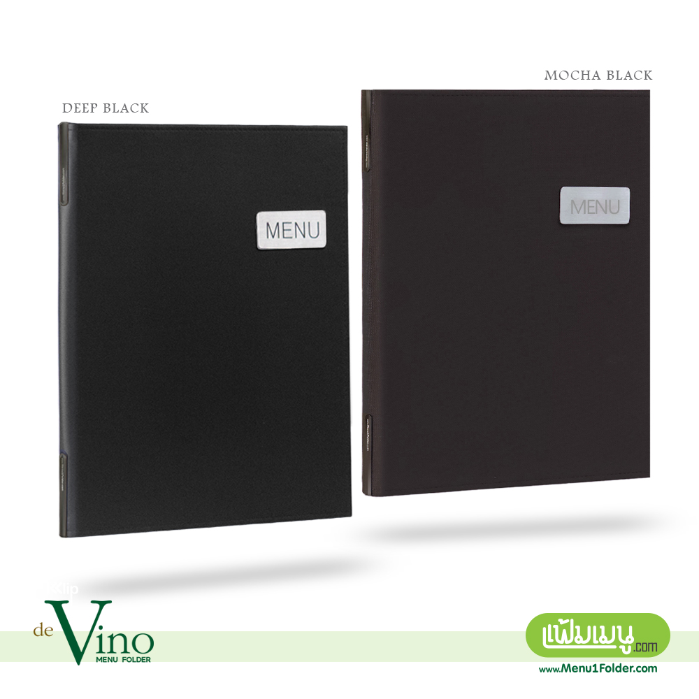 Klip Vino_Deep Black_10 | แฟ้มเมนู