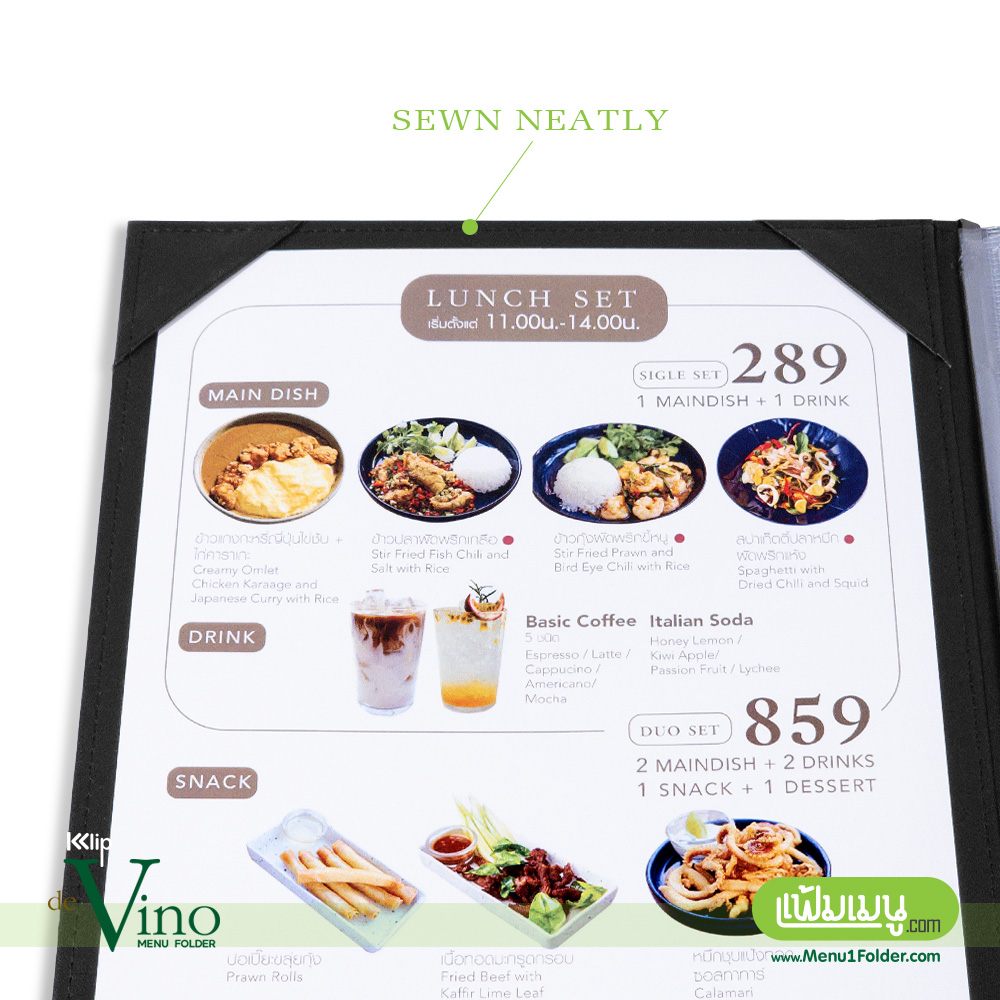 Klip Vino_Deep Black_4 | แฟ้มเมนู