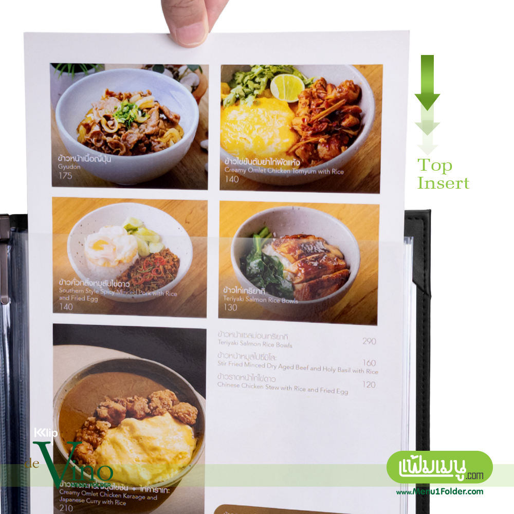 Klip Vino_Deep Black_6 | แฟ้มเมนู