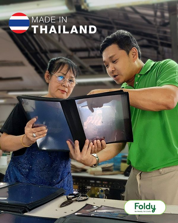 แฟ้มเมนูปกใส ผลิตไทย งานปราณีต