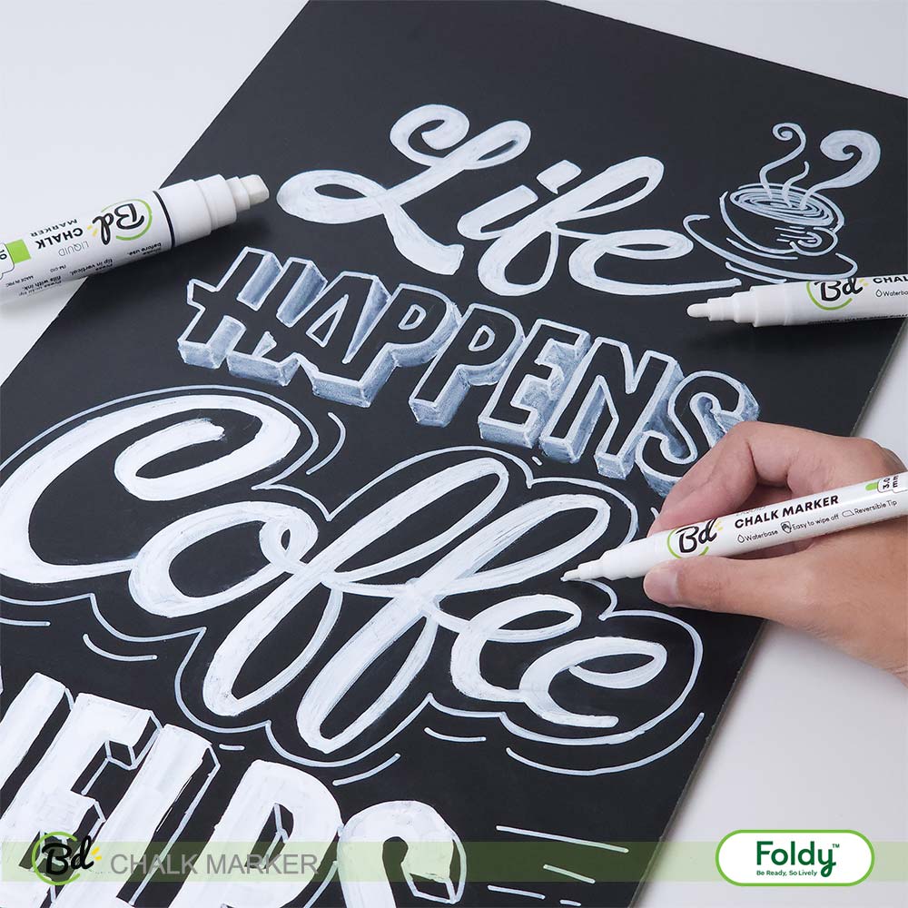 ChalkMarker-setWhite-05 | แฟ้มเมนู Foldy ( Menu1Folder )