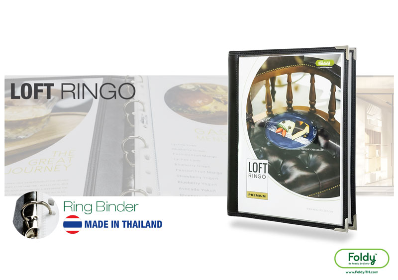Home-menu-12Ringo_S | แฟ้มเมนู Foldy ( Menu1Folder ) แฟ้มเมนูอาหาร เพื่มหน้าได้